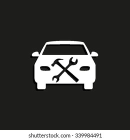 car service - vector icon