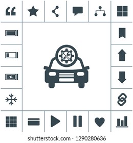 Car service vector icon. Auto repair icon.