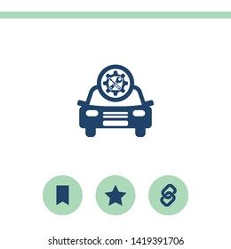 Car service vector icon. Auto repair icon.