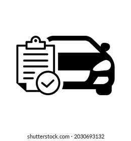 Car service vector icon. Car Checkup illustration sign. car repair symbol.