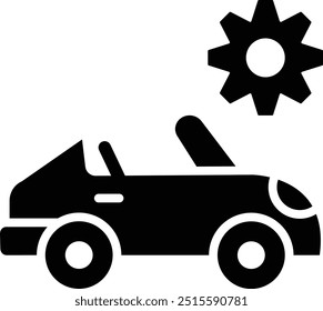 Ilustração de design de ícone de vetor de serviço de carro