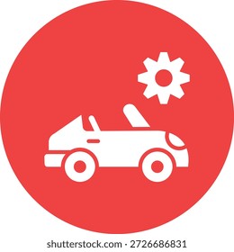 Ilustración de diseño de icono de Vector de servicio de coche