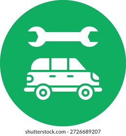 Ilustración de diseño de icono de Vector de servicio de coche