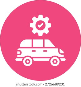 Ilustración de diseño de icono de Vector de servicio de coche