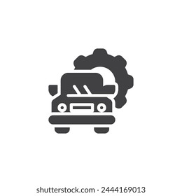 Car service vector icon. filled flat sign for mobile concept and web design. Automotive parts glyph icon. Vehicles and car products symbol, logo illustration. Vector graphics