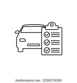  car service vector icon repair document icon