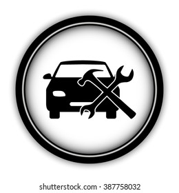 Car Service Vector Icon Round Button Stock Vector (Royalty Free ...