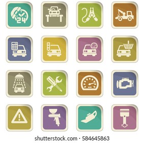 Car Service Vector Icons User Interface Stock Vector (Royalty Free ...