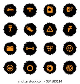 Car service vector icons for web sites and user interface