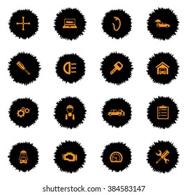 Car service  vector icons for web sites and user interface