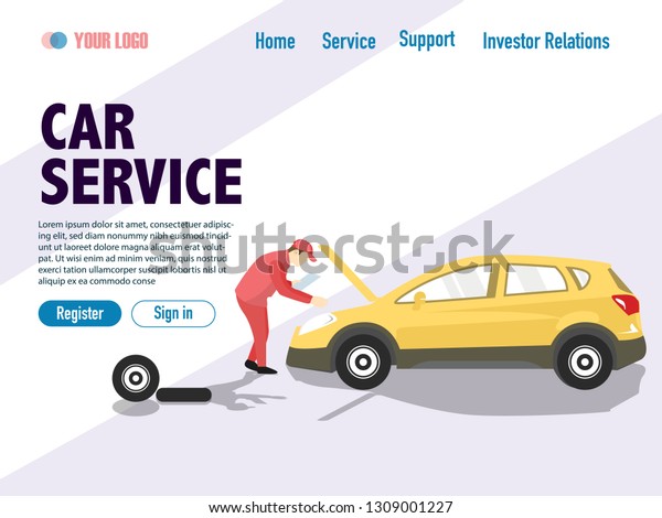 car service web template,\
fix car