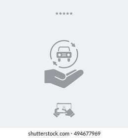Car services - Minimal modern icon