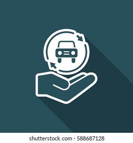 Car services - Minimal modern icon