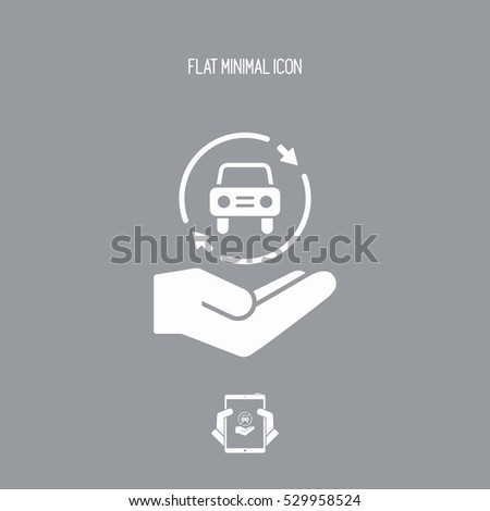 Car services - Minimal modern icon