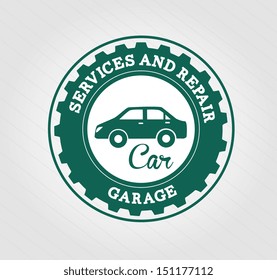 car services over white background vector illustration 