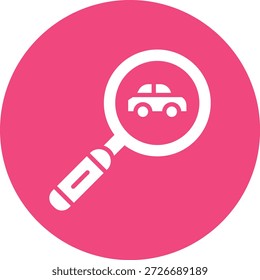 Ilustración de diseño de icono de Vector de búsqueda de servicios de coche