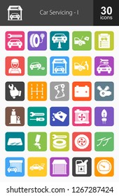 Car Servicing Filled Icons