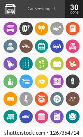 Car Servicing Filled Icons