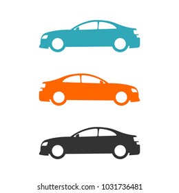 Car Set Color Icon Vector Logo Template