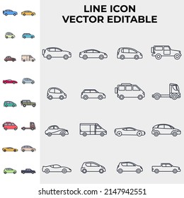 car set icon symbol template for graphic and web design collection logo vector illustration