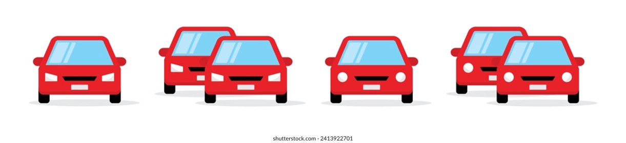 Car set icon. Transportation icon, vector illustration