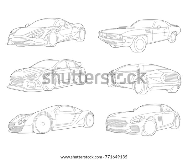 Car set, Transport\
illustration,Car illustration, Infographic,  Automobile, Vector\
Illustration