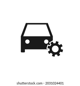 the car with the settings icon at the bottom