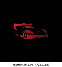 car shape for race logo. you can use this shape for your logo.