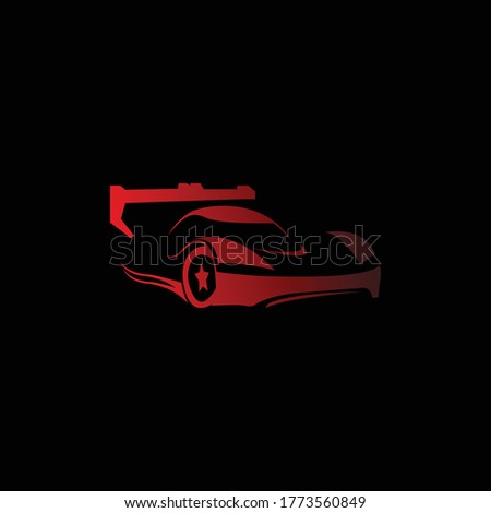 car shape for race logo. you can use this shape for your logo.