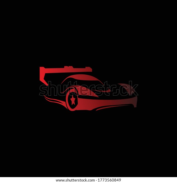car shape for race logo. you can use this shape for\
your logo.