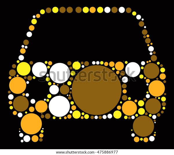 car shape vector\
design by color point