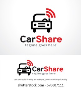 Car Share Logo Template Design Vector