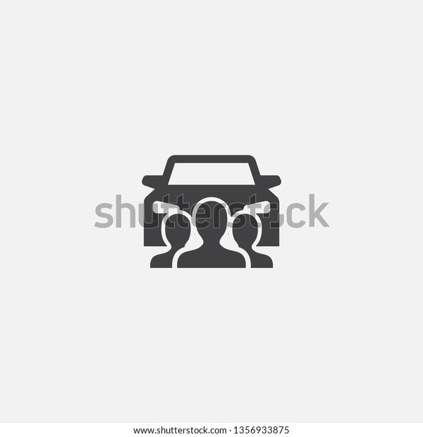 car sharing\
Glyph icon. Simple sign illustration. car sharing symbol design.\
Can be used for web, print and\
mobile