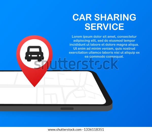 Car sharing\
service advertising web page template. Banner of Rent auto service.\
Trading cars and rental cars.  Web Site, Advertising like Hand and\
Key. Vector stock\
illustration.