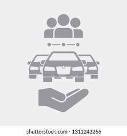 Car sharing service icon