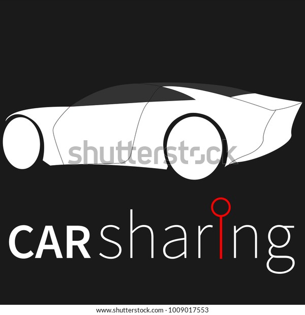 Car sharing vector elements. Will be perfect\
for signs, postcard, banner,\
web