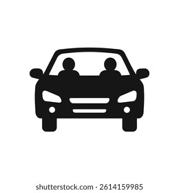 Car sharing vector icon, filled flat icon, solid pictogram, isolated on a transparent background