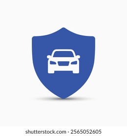 Car shield icon. Vector illustration