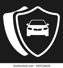 Car and Shield Logo concept 