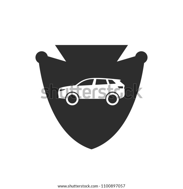 Car Shield Logo Concept Designs Illustration Stock Vector (Royalty Free