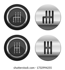 Car shift vector design illustration isolated on white background