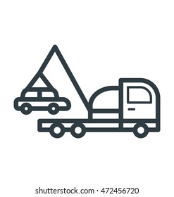 Car Shipper Colored Vector Icon 