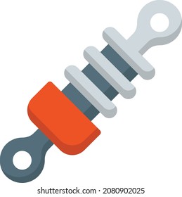  Car Shock Absorber Concept, Suspension springs Vector Icon Design, Motor Vehicle Service and automobile repair shop Symbol, Lorry spare parts Sign,  automotive technician equipment stock illustration