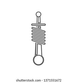 car shock absorber icon. Element of Car repear for mobile concept and web apps icon. Outline, thin line icon for website design and development, app development
