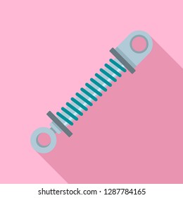 Car shock absorber icon. Flat illustration of car shock absorber vector icon for web design