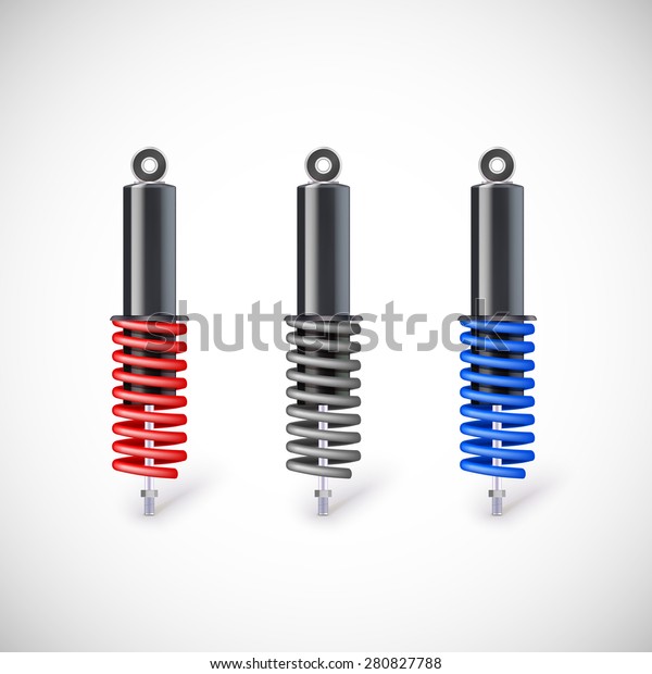 Car Shock Absorber Spring Vector Icon Stock Vector Royalty Free 280827788