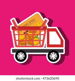 car shop buy online vector illustration eps 10