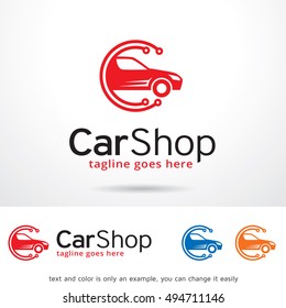 Car Shop Center Logo Template Design Vector