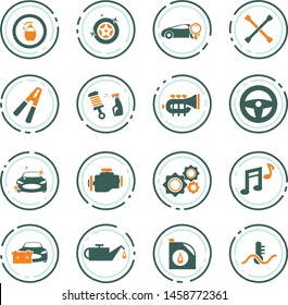 Car shop icon set for web sites and user interface