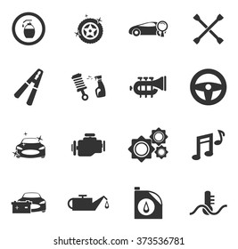 Car shop  icon set for web sites and user interface svg